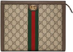 Бежевый клатч-офидия Gucci