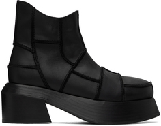 Черные лоскутные ботинки Eckhaus Latta