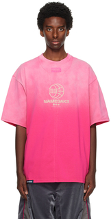 Розовая футболка NAMESAKE Sava Team