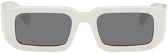 Белые солнцезащитные очки-символы Prada Eyewear