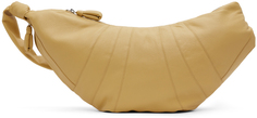 Бежевая большая сумка для круассанов Seashell LEMAIRE