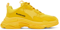 Детские желтые кроссовки Triple S Balenciaga Kids