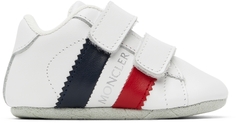 Кроссовки Baby White Stripe Белая полоска Moncler Enfant