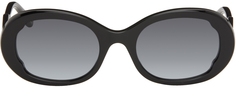 Черные овальные солнцезащитные очки Chloe