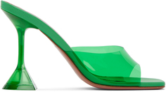 Зеленые босоножки на каблуке Amina Muaddi Lupita