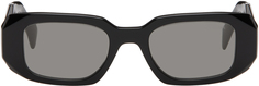 Черные прямоугольные солнцезащитные очки Prada Eyewear