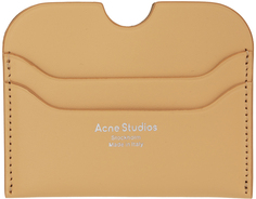 Бежевая визитница для марок Dune Acne Studios