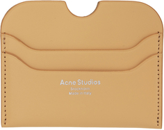 Бежевая визитница для марок Dune Acne Studios