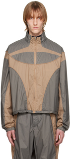 Бежевая спортивная куртка со вставками Jordan Barrett Edition MISBHV