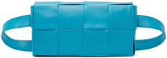 Синяя мини-сумка-кассета Bottega Veneta