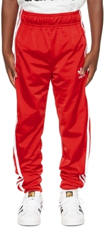 Детские красные спортивные штаны для отдыха для больших детей adidas Kids