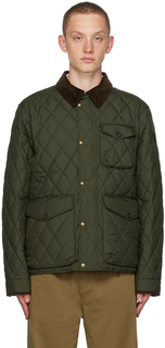 Зеленая стеганая куртка Polo Ralph Lauren