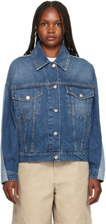 Синяя джинсовая куртка со вставками Stella McCartney
