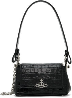 Черная маленькая сумка через плечо орехового цвета Vivienne Westwood