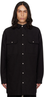Черная куртка на кнопках Rick Owens