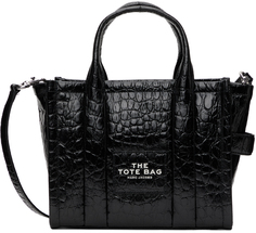 Черный - Маленькая сумка-тоут с тиснением под крокодила Marc Jacobs