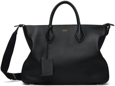 Черная сумка-тоут на молнии размера XL Ferragamo