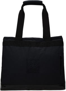 Черная сумка-тоут с вышивкой 66 North
