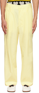 Желтые брюки со складками Meryll Rogge