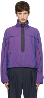 Пурпурная куртка с окантовкой Kiko Kostadinov