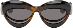 Завышенные солнцезащитные очки черепаховой расцветки LOEWE