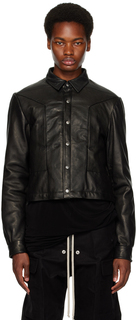 Черная кожаная куртка Alice Rick Owens