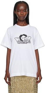 Белая футболка с графическим рисунком Simone Rocha