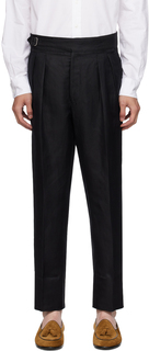 Черные плиссированные брюки Ralph Lauren Purple Label