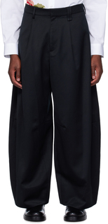 Simone Rocha Черные широкие брюки