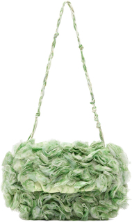 Зеленая сумка с рюшами Dries Van Noten