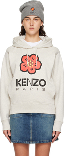 Серый худи Paris Boke Flower Бледный Kenzo