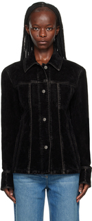 Черная приталенная куртка Ferragamo