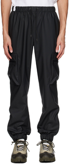 Черные брюки-карго REINS стандартного размера RAINS