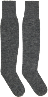 SSENSE Work Capsule — серые полупрозрачные носки 16Arlington