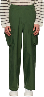 Зеленые брюки-карго на резинке Forest SUNNEI