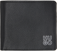 Черный кошелек с логотипом Hugo