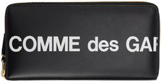Черный кошелек с огромным логотипом Comme des Garçons