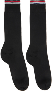 Черные полосатые носки Thom Browne