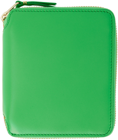 Зеленый кошелек с классическим принтом Comme des Garçons