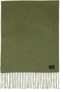 Зеленый узкий шарф Addison rag &amp; bone