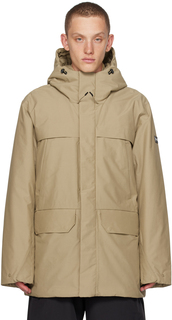 Светло-коричневое пальто с капюшоном RLX Ralph Lauren