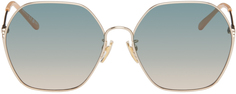 Золотые солнцезащитные очки Elys Chloe