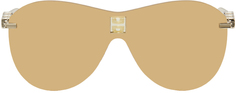 Золотые солнцезащитные очки с 4 камнями Givenchy