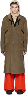 Серо-коричневое пальто Critias Kiko Kostadinov