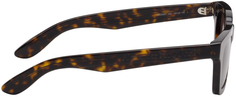 Квадратные солнцезащитные очки черепаховой расцветки Alexander McQueen