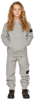 Толстовка Kids Grey Classic Меланж серый Код поставщика: 751661640 Stone Island Junior