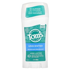 Натуральный дезодорант длительного действия, без запаха, 64 г (2,25 унции), Tom&apos;s of Maine