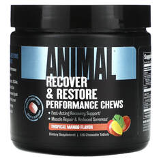 Жевательные таблетки Recover &amp; Restore, тропическое манго, 120 жевательных таблеток, Animal