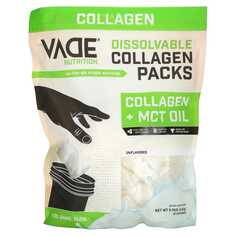 Пакетики с растворимым коллагеном, коллаген + масло среднецепочечных триглицеридов, без добавок, 434 г (0,96 фунта), Vade Nutrition