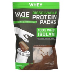 Пакетики с растворимым протеином, 100% изолят сыворотки, шоколадный молочный коктейль, 750 г (1,7 фунта), Vade Nutrition